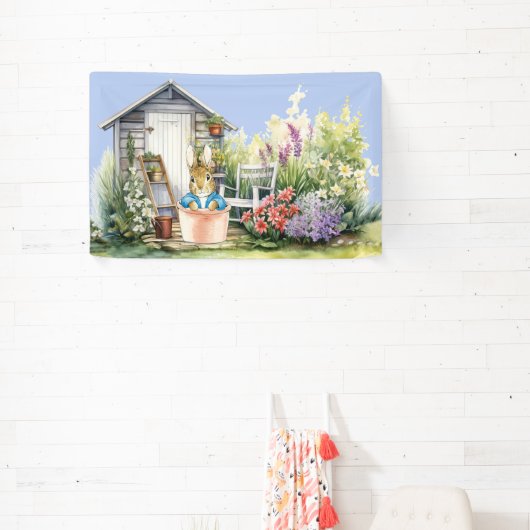 Banderoles Peter the Rabbit Garden Shed (Insitu)