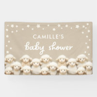 Petit agneau Baby shower neutre de genre
