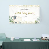 Banderoles Petit Agneau doux vert Grand bandeau (Salon professionnel)