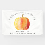 Banderoles Petit Baby shower Citrouille (Horizontal)