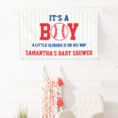 Banderoles Petit Baby shower De Baseball Slugger (En situation)