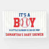 Banderoles Petit Baby shower De Baseball Slugger (Horizontal)