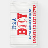 Banderoles Petit Baby shower De Baseball Slugger (Vertical)