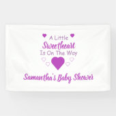Banderoles Petit Baby shower de coeur (Horizontal)