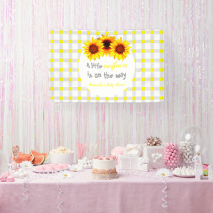 Banderoles Petit Baby shower de tournesol