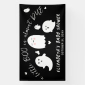 Banderoles Petit Baby shower d'Halloween presque dû (Verticale)