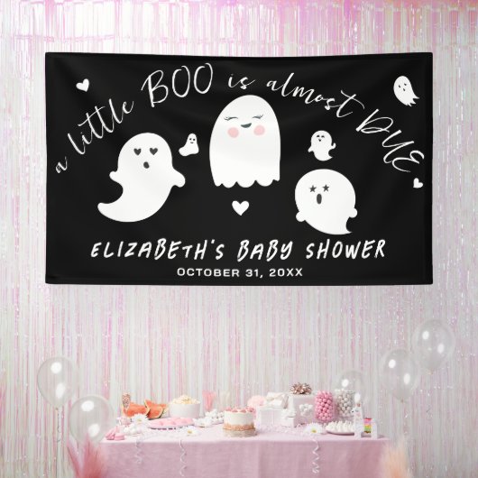 Banderoles Petit Baby shower d'Halloween presque dû (Fête)
