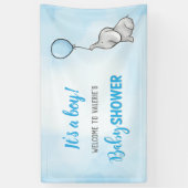 Banderoles Petit baby shower éléphant (Vertical)