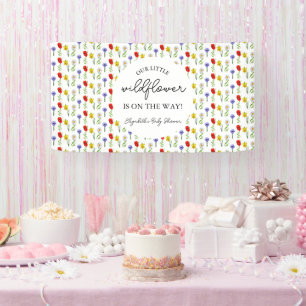 Banderoles Petit Baby shower Fleur sauvage
