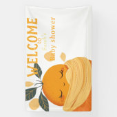 Banderoles Petit Baby shower orange (Verticale)