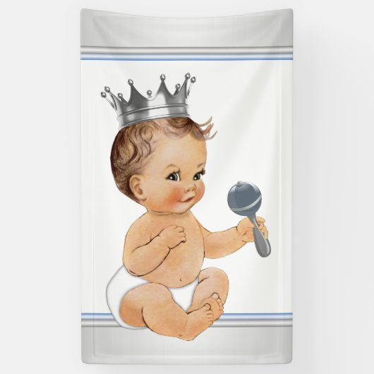 Banderoles Petit Baby shower Prince (Vertical)