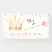 Banderoles Petit Baby shower rose princesse (Horizontal)