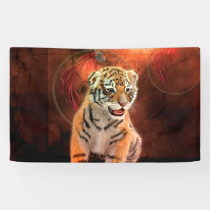 Banderoles Petit bébé mignon de tigre