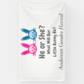 Banderoles Petit Bunny Gender Reveal (Vertical)