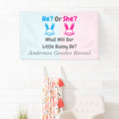 Banderoles Petit Bunny Gender Reveal (En situation)