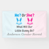 Banderoles Petit Bunny Gender Reveal (Horizontal)
