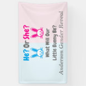 Banderoles Petit Bunny Gender Reveal (Vertical)
