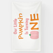 Banderoles Petit Citrouille 1er anniversaire (Vertical)