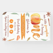 Banderoles Petit Citrouille Automne 1er anniversaire Accueil (Horizontal)