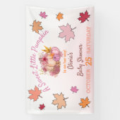 Banderoles Petit Citrouille Automne Blush Baby shower Invitat (Verticale)