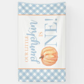 Banderoles Petit Citrouille Premier Anniversaire Pastel Blue (Vertical)