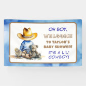 Banderoles Petit Cowboy Baby shower À Thème (Horizontal)