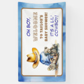 Banderoles Petit Cowboy Baby shower À Thème (Vertical)