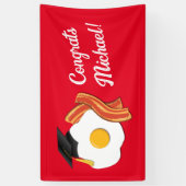 Banderoles Petit-déjeuner Brunch Graduation Party (Vertical)