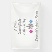 Banderoles Petit Flocon Sur Le Chemin (Verticale)