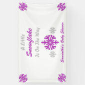 Banderoles Petit Flocon Sur Le Chemin (Vertical)