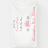 Banderoles Petit Flocon Sur Le Chemin (Vertical)