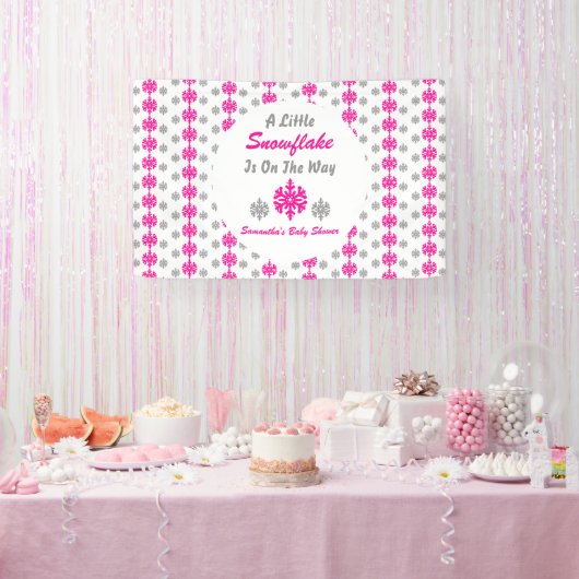 Banderoles Petit Flocon Sur Le Chemin (Fête)