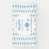 Banderoles Petit Flocon Sur Le Chemin (Verticale)