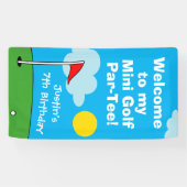 Banderoles Petit golf putt putt putt pour enfants fête d'anni (Horizontal)