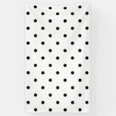Banderoles Petit motif de pois : Noir et blanc (Vertical)