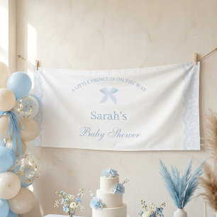 Banderoles Petit Prince Bébé Garçon Baby Shower en Dentelle B