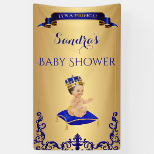 Banderoles Petit Prince Coussin Cuillère Tasse Royal Bleu Or