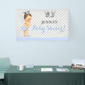 Banderoles Petit Prince Vintage Baby Boy Crown (Salon professionnel)