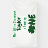 Banderoles Petit Shamrock 1er anniversaire (Vertical)