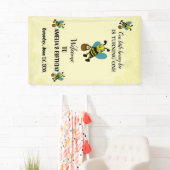 Banderoles Petit thème personnalisé Bee 1ère fête d'anniversa (En situation)