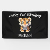 Banderoles Petit Tiger Cub personnalisé Anniversaire (Horizontal)