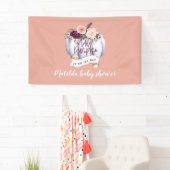 Banderoles Petite cascade citrouille baby shower de chute (En situation)