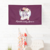 Banderoles Petite cascade citrouille baby shower de chute (En situation)
