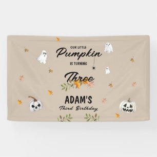 Banderoles Petite Citrouille Halloween Anniversaire Tout Âge