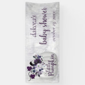 Banderoles Petite Citrouille | Shower pour bébé rustique viol (Vertical)
