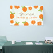 Banderoles Petite Cutie Oranges Fille Anniversaire Bienvenue (Salon professionnel)