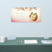 Banderoles Petite éclosion de poussins bientôt Baby shower (Salon professionnel)