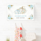 Banderoles Petite fête de Baby shower de garçon Citrouille (En situation)