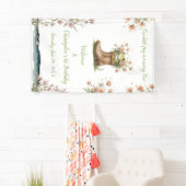 Banderoles Petite grenouille Froggie 1er anniversaire (En situation)