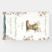 Banderoles Petite grenouille Froggie 1er anniversaire (Horizontal)